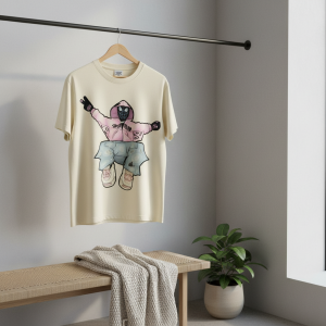 Saint Michael Cartoon Streetwear Graphic T-Shirt