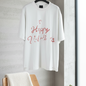 Balenciaga Happy Valentine White T-Shirt