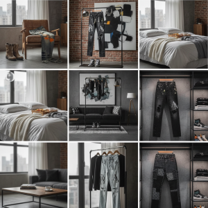 Amiri Distressed Paint Splatter Skinny Jeans