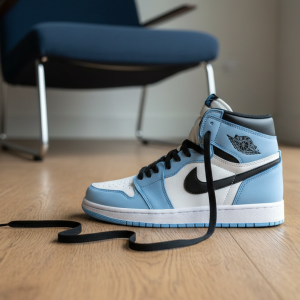 Nike Air Jordan 1 Blue Black White Sneakers