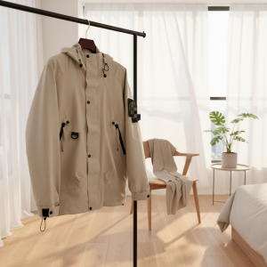 Stone Island Beige Hooded Windbreaker Jacket Men