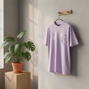 Represent Purple Graphic Print Cotton T-Shirt