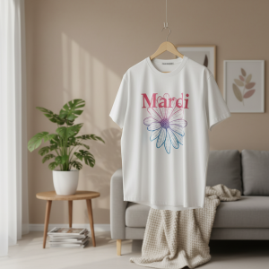 Mardi Mercredi Daisy Graphic White T-Shirt