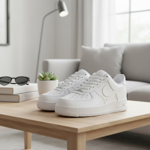 Nike Air Force 1 Low White Leather Sneakers