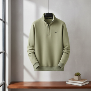 Nike Men's Half Zip Pullover Sweatshirt Green
