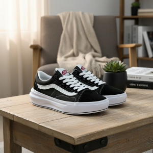 Vans Old Skool Black White Skateboard Sneakers