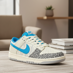 Nike Low Top Sneakers Blue White Casual Shoes