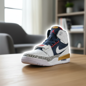 Nike Air Jordan Legacy 312 White Navy Gold Sneakers
