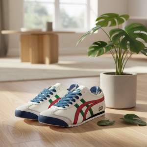 Gucci Tiger Retro Leather Sneakers White Green Red