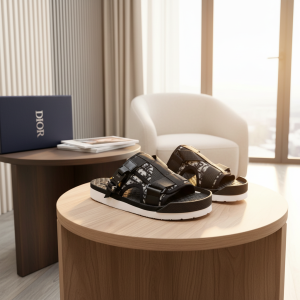 Dior Black Casual Slide Sandals for Men