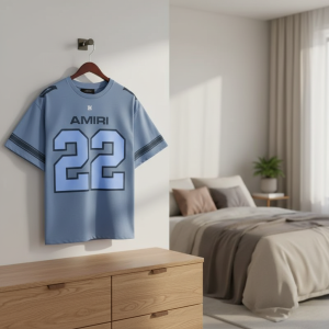 Amiri 22 Blue Graphic Sports T-Shirt