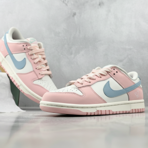 Nike Dunk Low Pink Blue White Sneakers Women