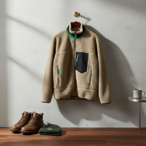 Patagonia Fleece Zip Jacket Men Winter Outdoor Coat