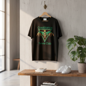 Casablanca Tennis Club Graphic Black T-Shirt