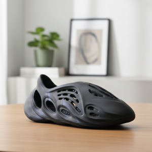 Yeezy Foam Runner Black Blue Slip On Shoes