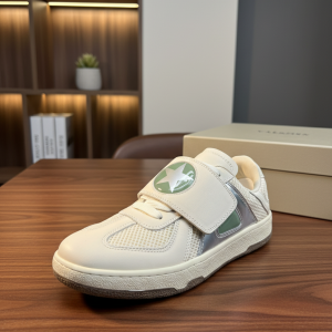 Lanvin Leather Velcro Sneaker White Casual Shoes