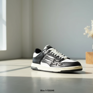 Amiri Skel Top Black White Leather Sneakers