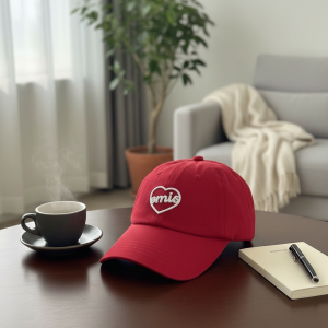 Emis Red Heart Embroidered Baseball Cap