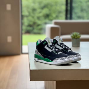 Nike Air Jordan 3 Retro Green Cement Sneakers