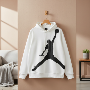Nike White Basketball Graphic Hoodie Sweater