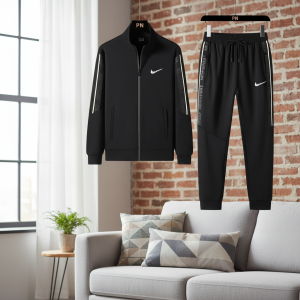 Nike Black Sportswear Jacket and Pants Set