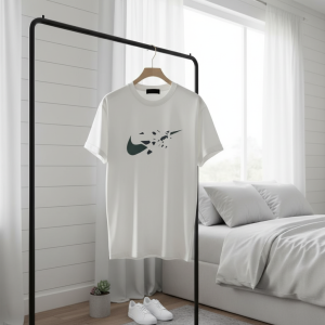 Nike Graphic Print White Casual T-Shirt