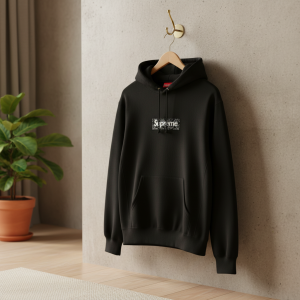 Supreme Black Box Logo Pullover Hoodie Sweater