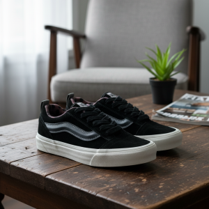 Vans Black Suede Skateboard Casual Shoes
