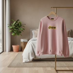 Drew House Pink Logo Sweatshirt Casual Pullover Top