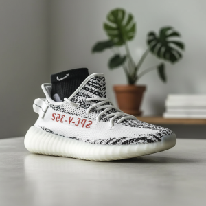 Yeezy Boost 350 V2 Zebra Knit Running Shoes
