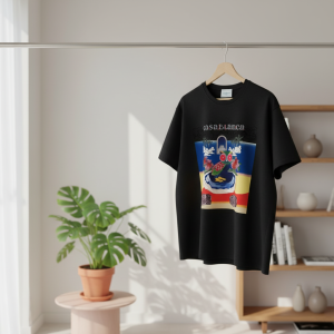 Casablanca Graphic Print Black Streetwear T-Shirt