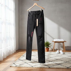 Ksubi Men's Black Distressed Skinny Jeans Pants