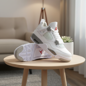 Nike Air Jordan 4 White Cement Sneakers