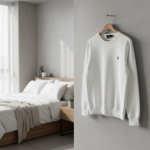 Ralph Lauren Polo White Crewneck Sweater