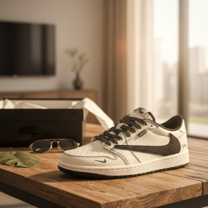 Nike Levi’s Air Jordan 1 Cream Black Sneakers