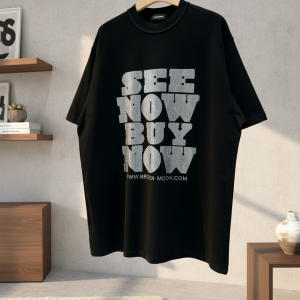 Broken Moon See Now Buy Now Black T-Shirt
