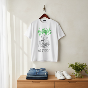 WE11DONE Graphic White Cotton Casual T-Shirt