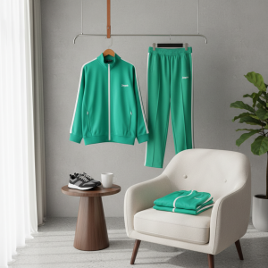 Palm Angels Green Track Jacket Pants Set