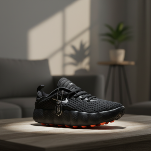 Nike Mesh Black Running Shoes Lightweight Cushion