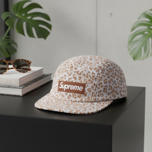 Supreme Leopard Print Adjustable Streetwear Cap