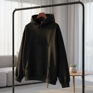 Supreme Black Logo Pullover Hoodie Sweater