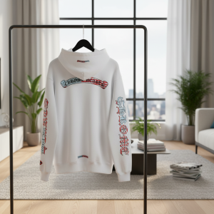 Chrome Hearts White Printed Streetwear Hoodie