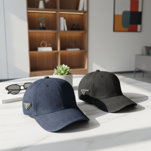 HatsPrada Denim Baseball Cap Adjustable Unisex Fashion Hat