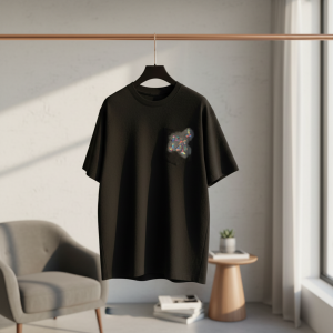 Louis Vuitton Black Graphic Print Casual T-Shirt