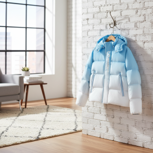 Trapstar Gradient Blue White Puffer Jacket