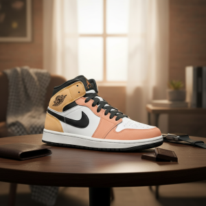 Nike Air Jordan 1 Retro High Orange Black Sneakers