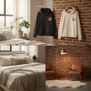 Amiri Eagle Print Casual Pullover Hoodie Sweater