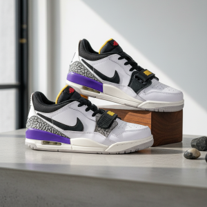 Nike Air Jordan Legacy 312 White Purple Shoes