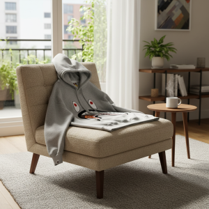 A Bathing Ape Shark Gray Printed Hoodie