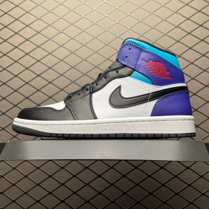 Nike Air Jordan 1 Retro High Black Purple Sneakers